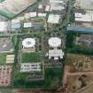 Oblique aerial view centred on the industrial estate, taken from the WSW.