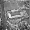 Edinburgh, Murrayfield Stadium.
Oblique aerial view from East.