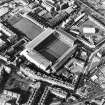 Oblique aerial view of Edinburgh centred on Tynecastle Park Stadium, taken from the SE.