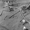 Oblique aerial view of Isbister, Whalsay.
