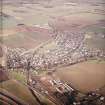 General oblique aerial view of East Linton, taken from the ESE.