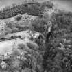 Aerial view of Hawthornden Castle and walled garden, taken from the N.