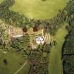 Winston House, oblique aerial view, taken from the WNW, centred on the country house and garden.