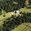 Oblique aerial view centred on the country house taken from the W.