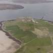 Hoy, Lyness, oblique aerial view, taken from the NW, centred on the Royal Navy Oil Terminal.