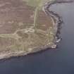 Flotta, Neb and Gate Batteries, oblique aerial view, taken from the SW.