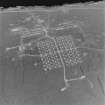 Oblique aerial view of Orkney, Flotta, 'Z' anti-aircraft battery and accommodation camp, taken from the S.
