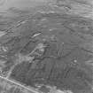 Aerial view of Orkney, Flotta, Neb and Gate Second World War coast batteries, water tank and barrage balloon site from the SE.