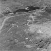 Oblique aerial view of Orkney, Hoy, taken from the SE, of the concrete hut bases and pillbox at Lyrawa Hill heavy anti aircraft battery.