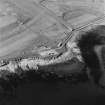 Aerial view of Orkney, taken from the SW of Links WW II coast battery with gun-emplacement, searchlight position and engine house.