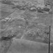 South Walls, oblique aerial view, taken from the NNW, centred on Stromabank Anti-aircraft Battery and Military Camp.