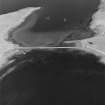 Oblique aerial view of Orkney, Burray, Hunda, Hunda Reef barrier taken from the SSW.