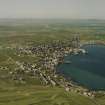 Oblique aerial view of Orkney, Stromness, town, harbour and surrounding area, taken from the S.