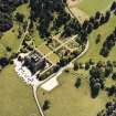 Oblique aerial view centred on the country house and garden, taken from the N.