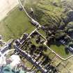 Iona, Iona Nunnery, Church & Manse.
Oblique aerial view from North-East.