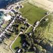 Iona, Baile Mor, Manse, Nunnery & Abbey.
Oblique aerial view from North-West.