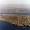 Iona, Iona Abbey & General.
Oblique aerial view from South-West.