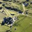 Oblique aerial view of Iona Abbey, taken from the east, centred on the abbey.
