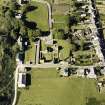 Oblique aerial view of Iona Nunnery, taken from the south, centred on the nunnery.