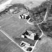 Aerial view of Skipness House and Skipness Castle.