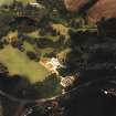 Oblique aerial view centred on the country house and gardens, taken from the SSW.