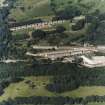 New Lanark village and mills, oblique aerial view.