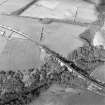 Oblique aerial view centred on the railway viaduct, taken from the SSW.