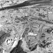 Ardeer, Nobel's Explosives Factory, oblique aerial view, centred on the Misk Gelatine works.