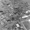 Ardeer, Nobel's Explosives Factroy, oblique aerial view, centred on the sulphur house.