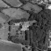 Oblique aerial view centred on the cathedral and college, taken from the WSW.