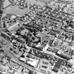 Aerial view of Kilwinning, centred on Kilwinning Abbey, taken from the NNW.