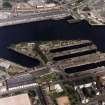 Oblique aerial view of Govan Graving Docks.