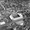 Oblique aerial view centred on Ibrox Stadium.
