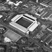 Oblique aerial view centred on Ibrox Stadium.