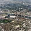 Govan, oblique aerial view of Kvaerner Govan Yard and Meadowside granaries.
