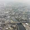 Glasgow, Kingston Bridge, oblique aerial view.
