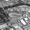 Glasgow, oblique aerial view, taken from the SW, centred on Shawfield Stadium.