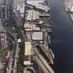 Oblique aerial view of Yarrows shipbuilding yard.