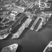 Glasgow, 18 Clydebrae Street, Govan Graving Docks.
Oblique aerial view from East.