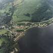 Oblique aerial view centred on the village of Luss, taken from the ESE.