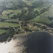 Oblique aerial view centred on the village of Luss, taken from the ENE.