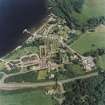 Oblique aerial view centred on the village of Luss, taken from the WNW.