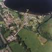 Oblique aerial view centred on the village of Luss, taken from the SW.