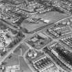 East Kilbride, Westwood, oblique aerial view, taken from the WNW, centred on Our Lady of Lourdes Roman Catholic Church.
