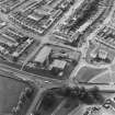 East Kilbride, Westwood, oblique aerial view, taken from the NE, centred on Our Lady of Lourdes Roman Catholic Church.