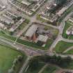 East Kilbride, Westwood, oblique aerial view, taken from the NNE, centred on Our Lady of Lourdes Roman Catholic Church.