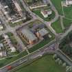 East Kilbride, Westwood, oblique aerial view, taken from the E, centred on Our Lady of Lourdes Roman Catholic Church.
