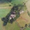 Oblique aerial view centred on the Museum of Scottish Country Life and farmsteading, taken from the SE.