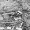 Greenock, 150 Lynedoch Road, Westburn Refinery, oblique aerial view, taken from the NE.