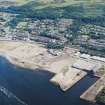 Oblique aerial view looking across the shipyard and the dry docks towards Port Glasgow, taken from the NNW.